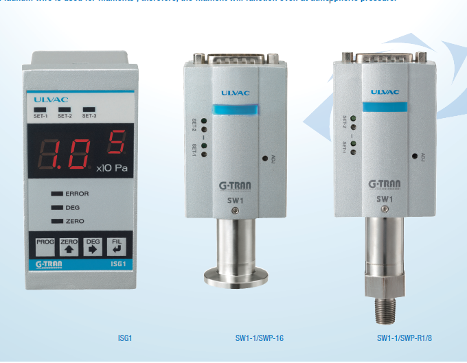 ATMOSPHERIC PIRANI GAUGE COMBO SW1 & ISG1